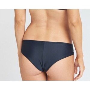 Show Me Your Mumu Mermaid Solid Black Hipster Bikini Bottom NWOT Womens Large L